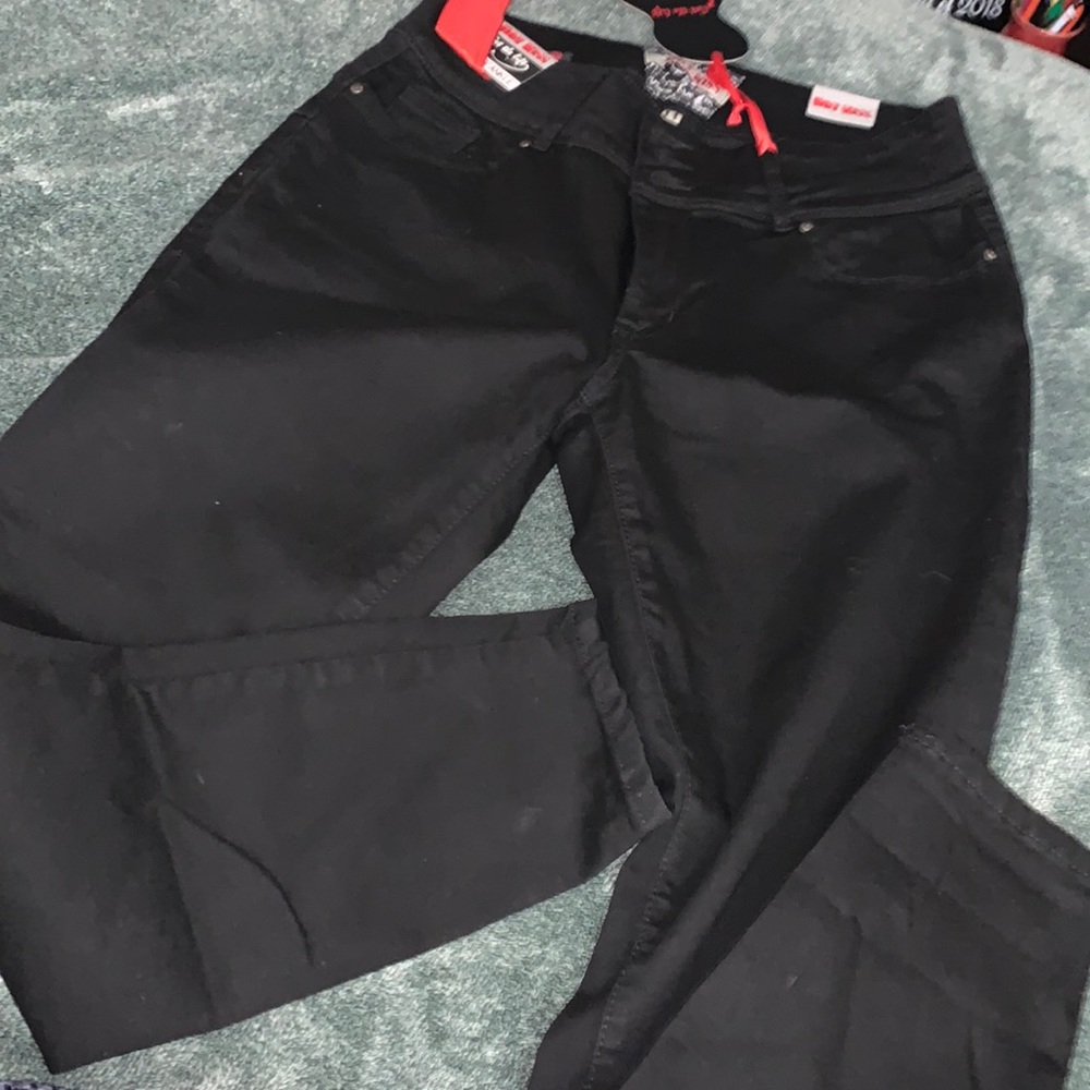 Black high waisted jeans